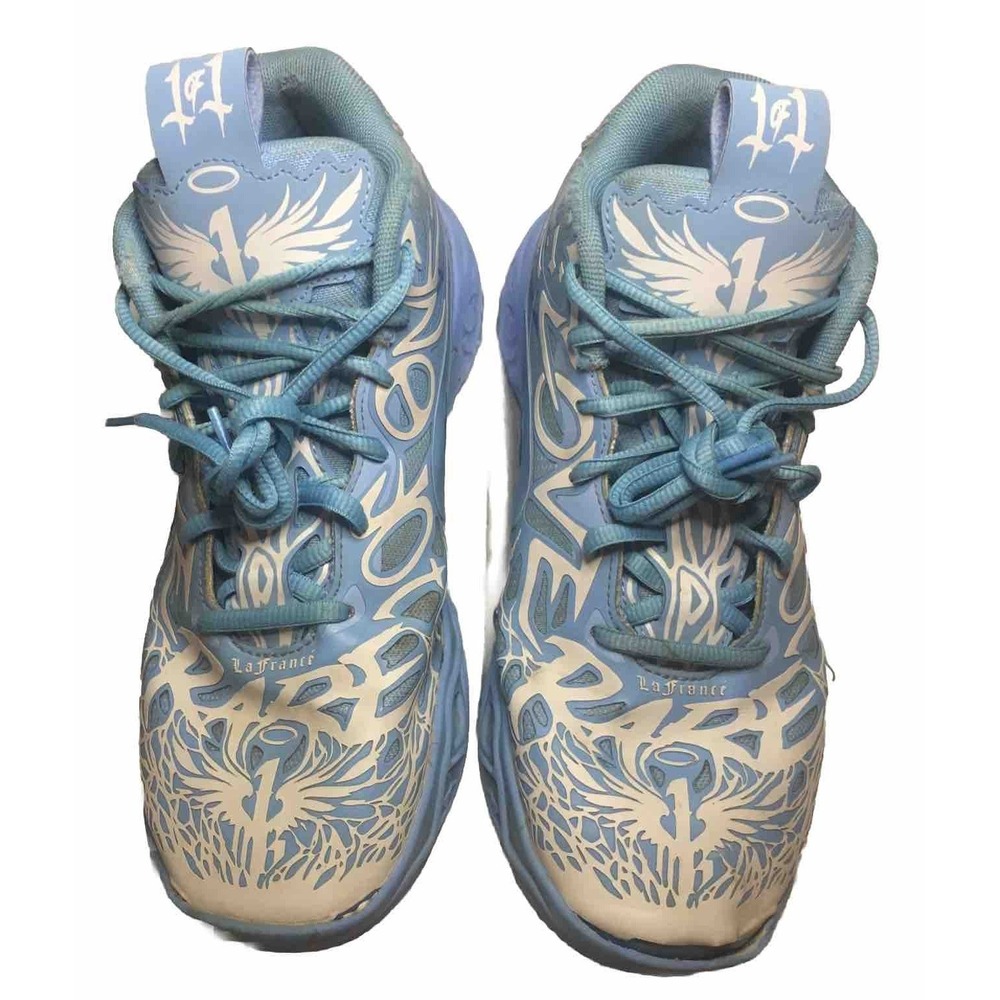 Puma MB.04 LaFrancé Shoes Size 6.5 Blue White Basketball Sneakers 31077-01‎
